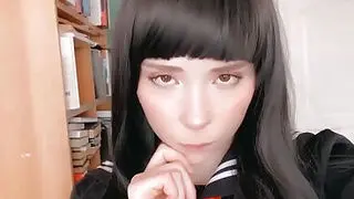 Japanese Student Deep Sucking Dick and had Cowgirl Sex